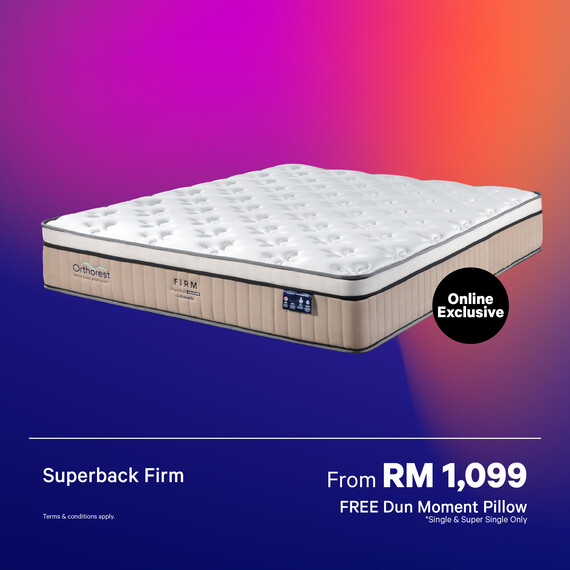 [Online Exclusive] Orthorest SuperBack Firm Mattress